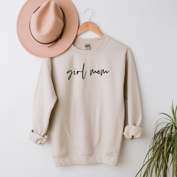 Tops - Mom Sweatshirt | Girl Mom Sweatshirt